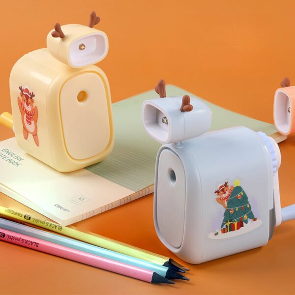 Automatic Pencil Sharpener Children's Christmas Stationery Pencil Sharpener - Image 3
